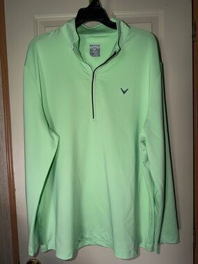 Callaway Mint Green Golf Zip Pullover